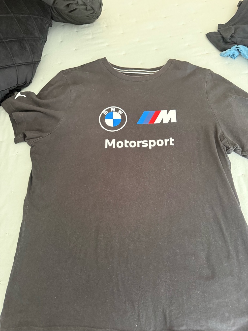 Puma Black T-Shirt with BMW Motorsport Style Logo